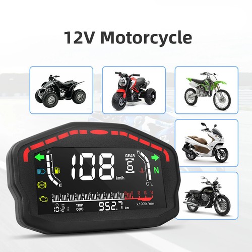 Motorcycle led lcd speedometer - lcd,